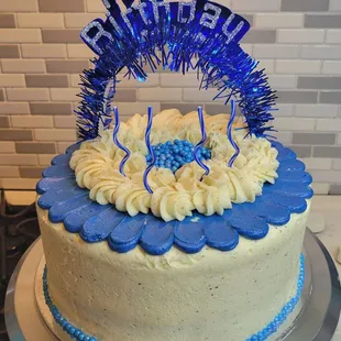 Butter Pecan Cake with Brown Butter Cream Cheese Buttercream