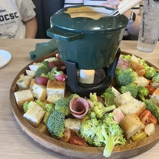 Fondue time, it was delicious!