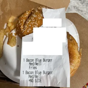 Uncooked burgers