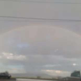 Rainbow from front door of Bonnie's