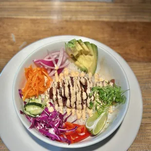 Tuna poke lunch special