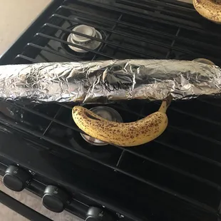 Burritos are XL. Banana for scale.