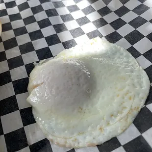 Perfect over medium egg