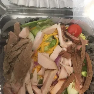 3 meat salad $1 off on Monday!