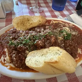 Ravioli with Bolognese sauce