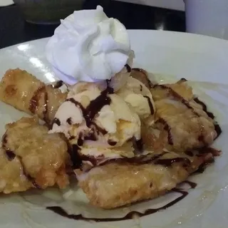 Fried Banana with Ice Cream