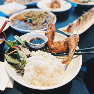 Hamachi Kama Rice Plate