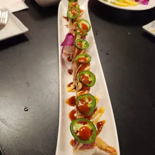 Spicy Rainbow roll