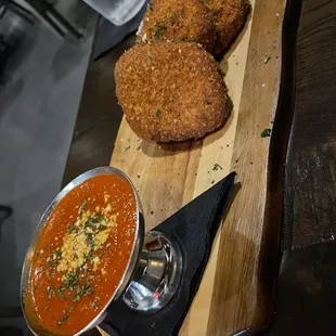 Fried mozzarella appetizer