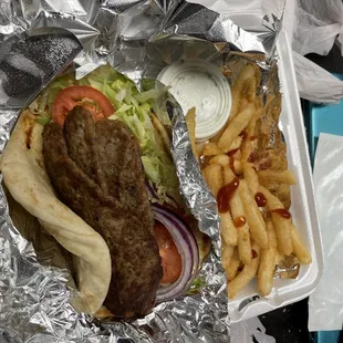 Lamb Gyro Pita.