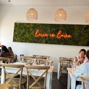  a couple sitting at a table