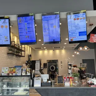 Menu and order counter