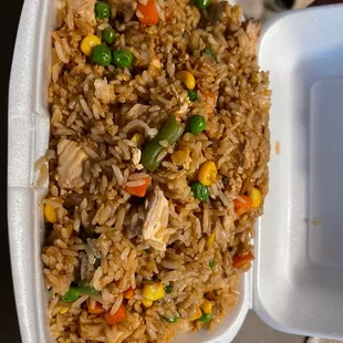 Fried Rice with Grilled Chicken