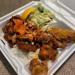 Korean Fried Chicken Bento Box