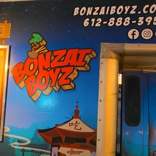 the entrance to bonzai boyz