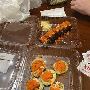 Cucumber ratio was more than the fish itself, also very thick cut of cucumber