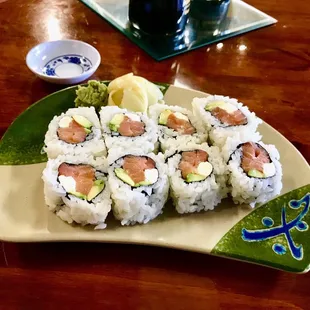 Philadelphia Roll. Love the plates.