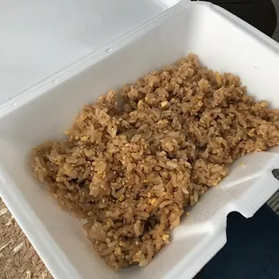 5$ side of bonzai rice taste more like overcook rice with garlic and sesame seeds, very disappointed.