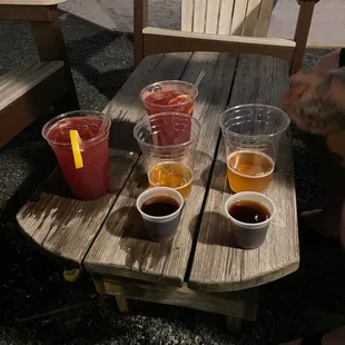 Drinks. Jager bombs and Strawberry Basil Lemonades.