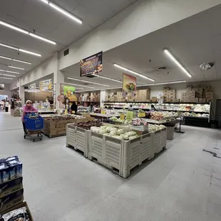 produce section of grocery store