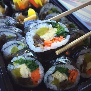 Veggie Gimbap the best. @Koo&apos;sGrill (Boo Han Market, Edmonds)