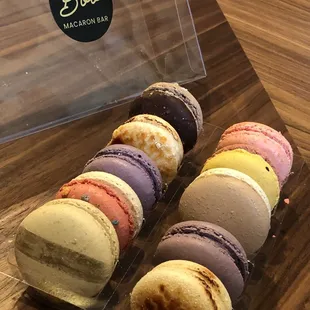 L-R: Milk Tea, Fruity Pebbles, Ube, Crème Brûlée, Ferrero, Crème Brûlée, ??, Vietnamese Coffee, Passion Fruit, &amp; Strawberry Cheesecake