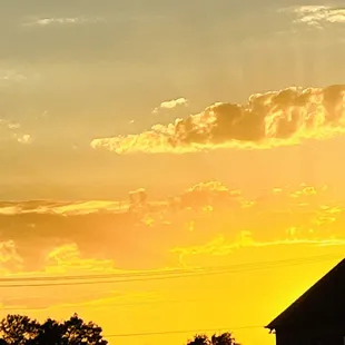 Beautiful sunset after dinner.