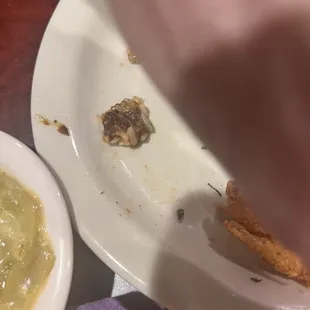 A ball of brown flour.