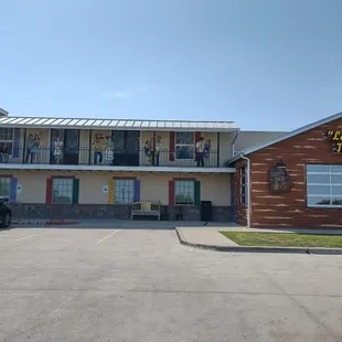 the outside of the building