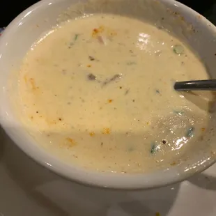 Corn and crab bisque