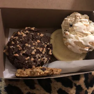 Cookies and blueberry scone