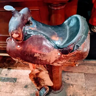 a horse's saddle