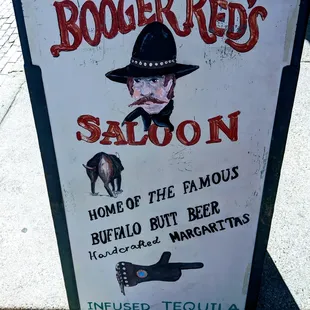 a sign for the restaurant