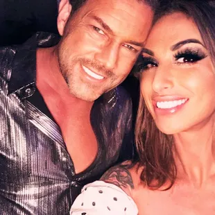 My buddy and his fancy boogie fever shirt