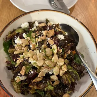 Crispy Brussel Sprouts and Romesco