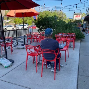 Great outdoor seating