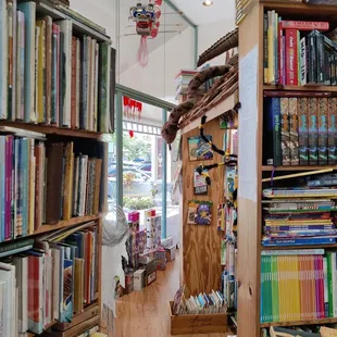 To the left of the entrance is the children's section