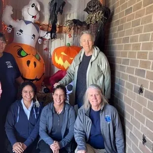 a group of people posing for a picture