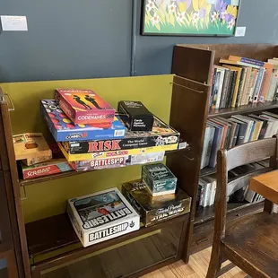 Lots of games and books available!