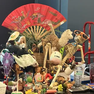 Pop Culture display behind the Trade Counter