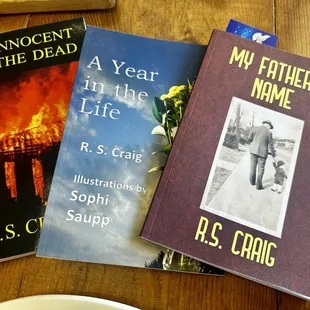 Signed books by R.S. Craig