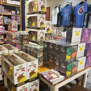 Table full of Pokémon to meet all of your needs.