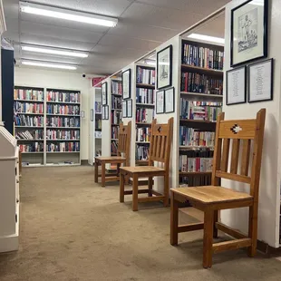 We donated books, and selected a few!