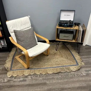 Reading nook.