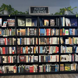 History and science section.