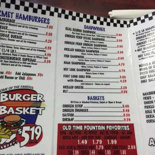 Inside of menu
