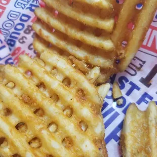 Waffle fries