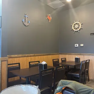 the dining room of a restaurant