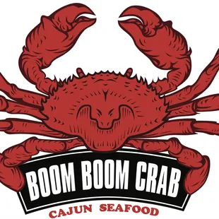 a crab with the words boom boom crab
