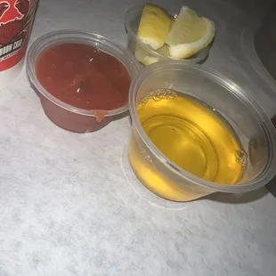 Cocktail Sauce and Butter